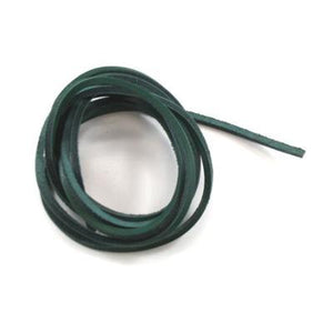 GREEN LEATHER LACES