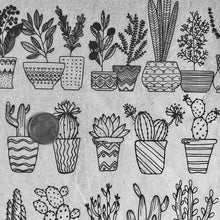 Load image into Gallery viewer, UNDERGLAZE DECAL TRANSFER  - POTTED PLANTS
