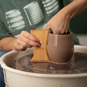 GARRITY WINE TUMBLER WOOD RIB