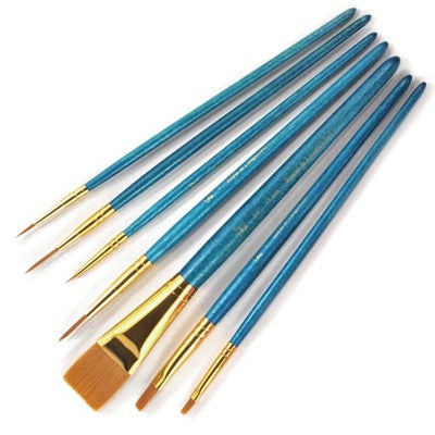 Gold Taklon Brush Set (7)