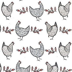 Underglaze Decal Transfer - Chickens