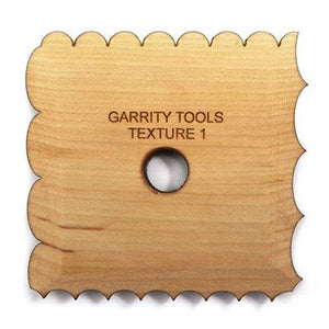 GARRITY WOOD TEXTURE TOOL FOR CLAY (T1) – Euclids Pottery Store