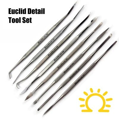 EUCLID STAINLESS MODELING & CARVING TOOL SET (9) – Euclids Pottery Store