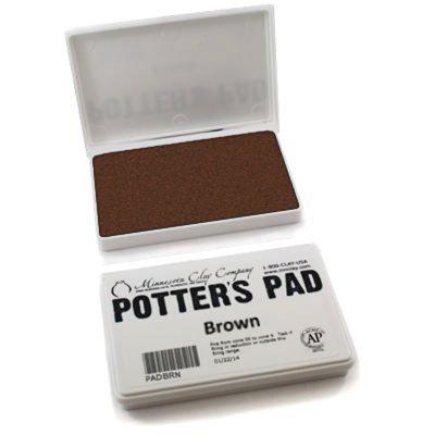 underglaze brown potters pad