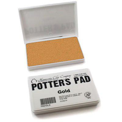 underglaze gold potters pad