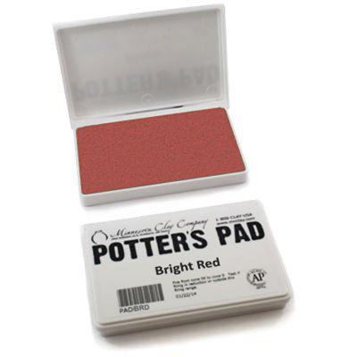 underglaze red potters pad